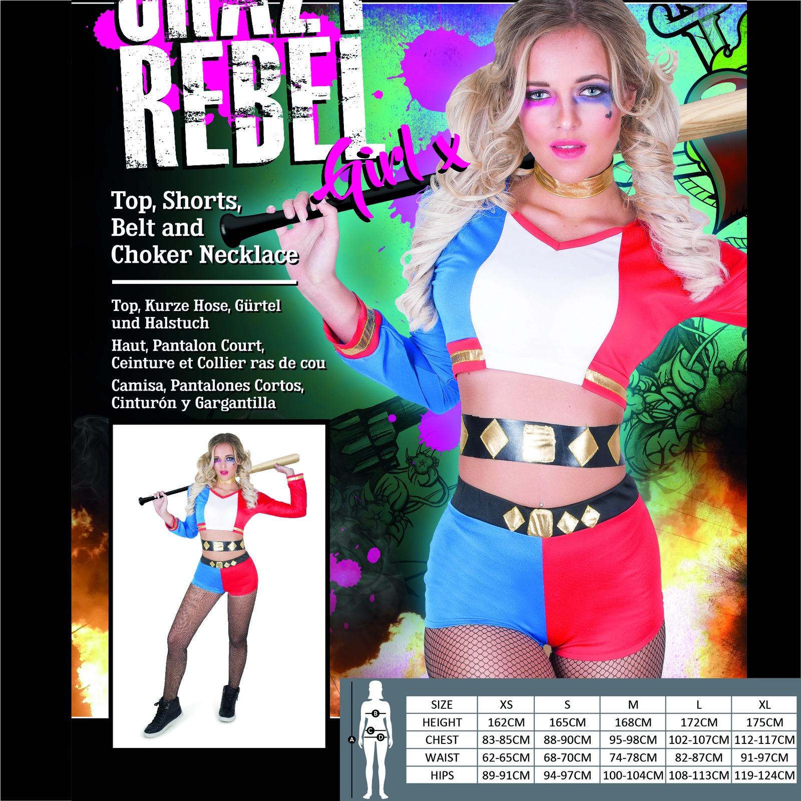 Unique Costume Crazy Rebel Chick 3 Unique Costume Crazy Rebel Chick - Image 3
