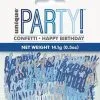 Unique Blue Happy Birthday Foil Confetti 14g