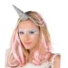AMSCAN Unicorn Horn Silver Glittered