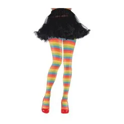 AMSCAN Rainbow Striped Clown Tights