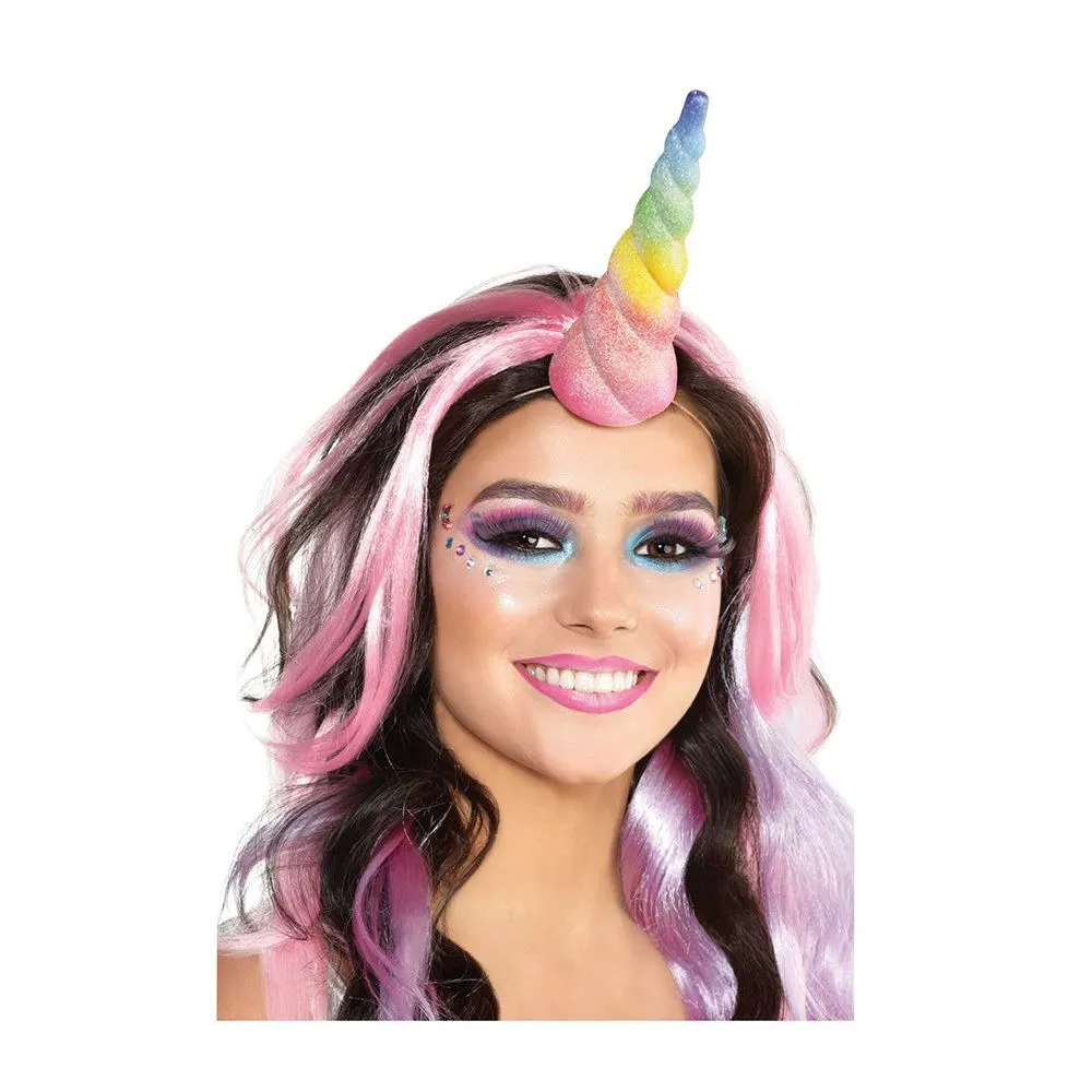 AMSCAN Unicorn Horn Rainbow Glittered 1 AMSCAN Unicorn Horn Rainbow Glittered