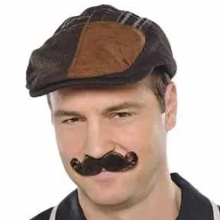 AMSCAN Moustache Mini Handlebar Brown