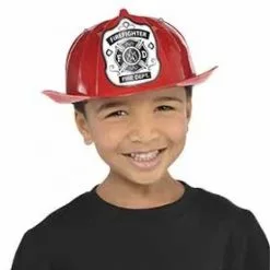 AMSCAN Fireman Hat Red