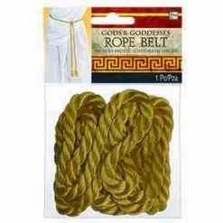 AMSCAN Rope Belt Gold