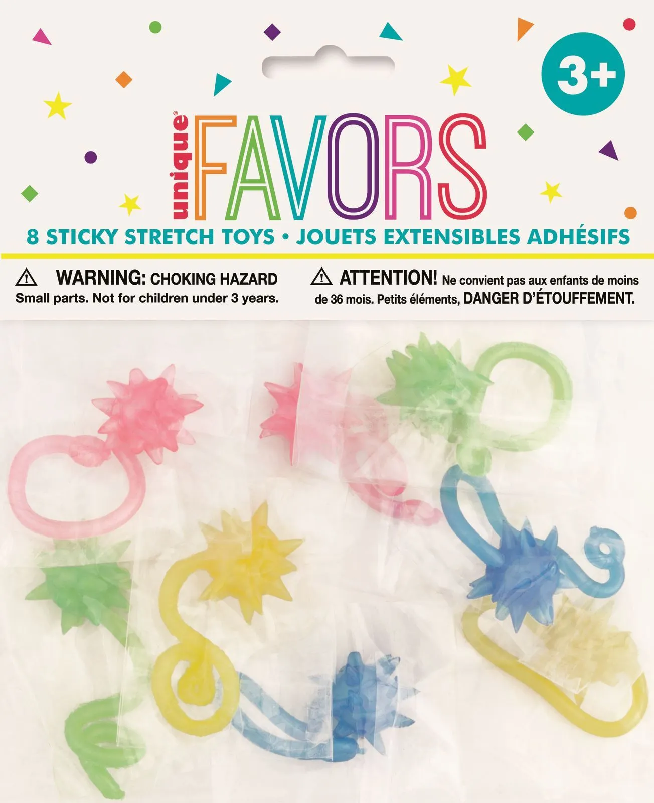 Unique 8 Starburst Sticky Stretch Toy 1 Unique 8 Starburst Sticky Stretch Toy