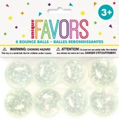 Unique 8 Bounce Balls - 32.5Mm Irid