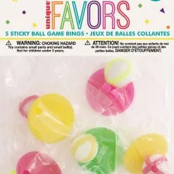 Unique 5 Sticky Ball Game Rings
