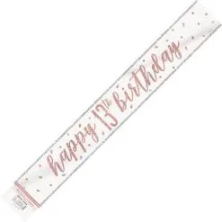 Unique Rose Gold 9ft Prism Banner - 13