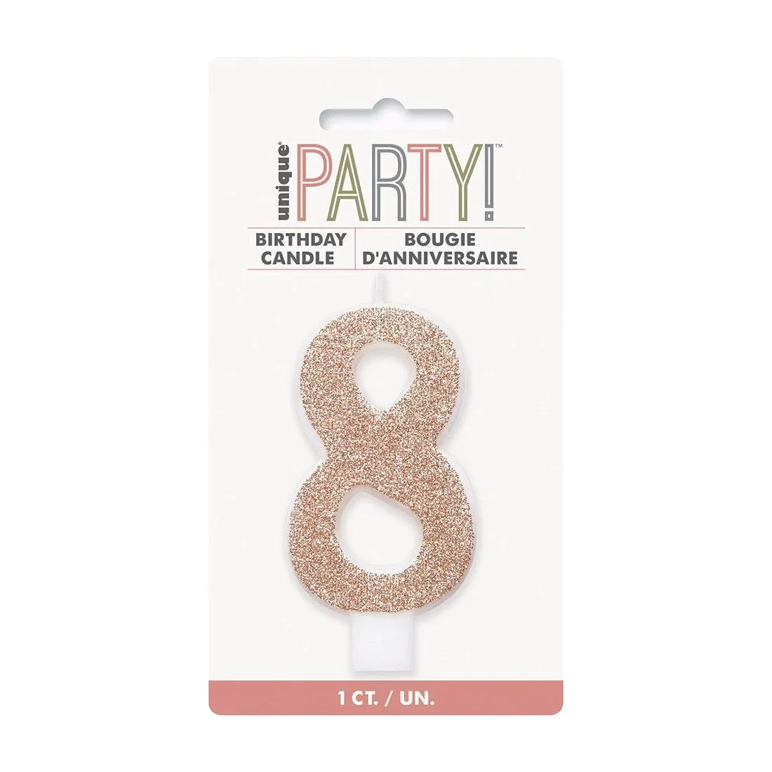Unique Number Candle 8 - Rose Gold 1 Unique Number Candle 8 - Rose Gold