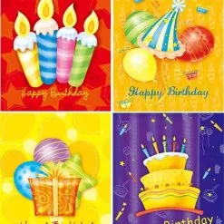 Unique Gift Bag - Happy Birthday - Glossy Medium