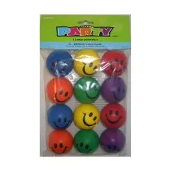 Unique 12 Smiley Squish Balls
