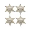 Unique Sheriff Badges 4 Pack