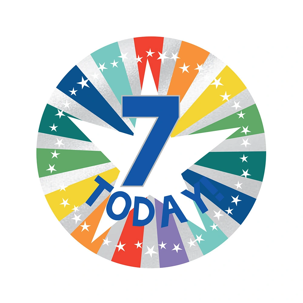 AMSCAN Badge 7 Today! 6cm 1 AMSCAN Badge 7 Today! 6cm