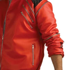 Rubies Michael Jackson Beat It Deluxe Red Zipper Jacket Adult -Costumes Party Store 889774S P 2