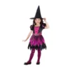 AMSCAN Costume Pink Glitter Witch Girls 5-7 Years