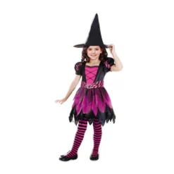 AMSCAN Costume Pink Glitter Witch Girls 5-7 Years