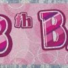 Unique Glitz Pink Foil Banner 18 12ft