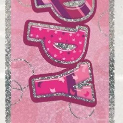 Unique Glitz Pink 10 Foil Banner 12ft