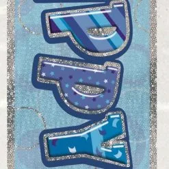 Unique Glitz Blue 1 Foil Banner 12ft