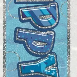 Unique Glitz Blue 3 Foil Banner 12ft