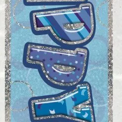 Unique Glitz Blue 4 Foil Banner 12ft