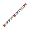 Unique Glitter "Happy Birthday" Jointed Banner 1.37m