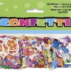 Unique Birthday Confetti 3-Pack 34Grams (1.1Oz)