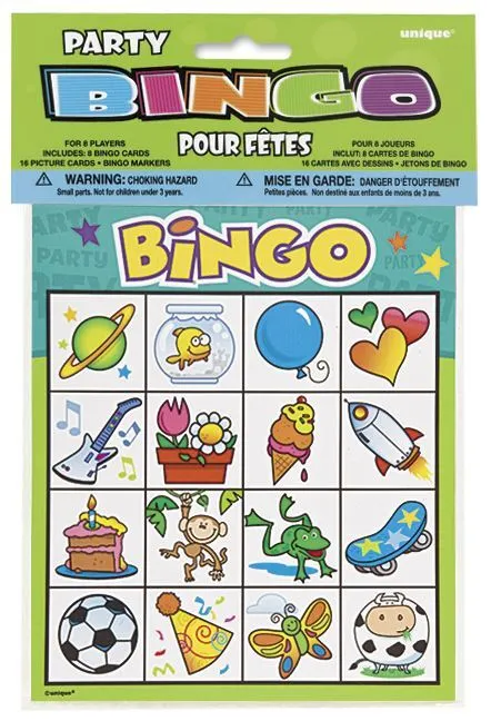 Unique Bingo Party Game 8 Pack 1 Unique Bingo Party Game 8 Pack