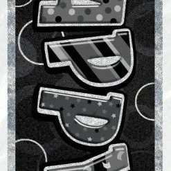 Unique Glitz Blk Foil Banner 90 12ft