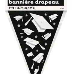 Unique Congrats Grad Flag Banner 9ft