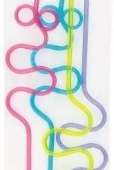 Unique 4 Squiggle Loop Straws
