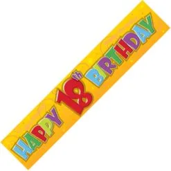 Unique Giant Banner - 18th Birthday
