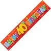 Unique Giant Banner - 40th Birthday