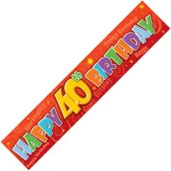 Unique Giant Banner - 40th Birthday