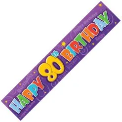 Unique Giant Banner - 80th Birthday