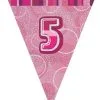 Unique Glitz Pink Flag Banner - 5