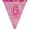 Unique Glitz Pink Flag Banner - 6