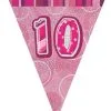 Unique Glitz Pink Flag Banner - 10