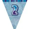 Unique Glitz Blue Flag Banner - 2