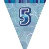 Unique Glitz Blue Flag Banner - 5