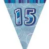 Unique Glitz Blue Flag Banner - 15