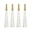 Unique Confetti Print Gold Horns 4 Pack