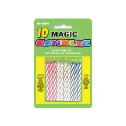 Unique 10 Magic Spiral Candles - Multi