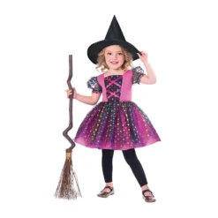 AMSCAN Costume Rainbow Witch Girls 1-2 Years