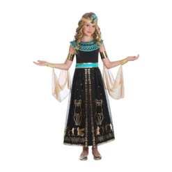 AMSCAN Costume Egyptian Dazzling Cleo Girls 8-10 Years