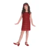 AMSCAN Costume Red Flapper Girls 10-12 Years