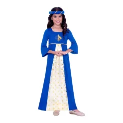 AMSCAN Costume Tudor Princess Blue Girls 4-6 Years
