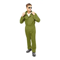 AMSCAN Costume Pilot Jumpsuit Men's Large