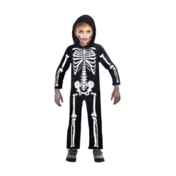 AMSCAN Costume Skeleton Jumpsuit 4-6 Years