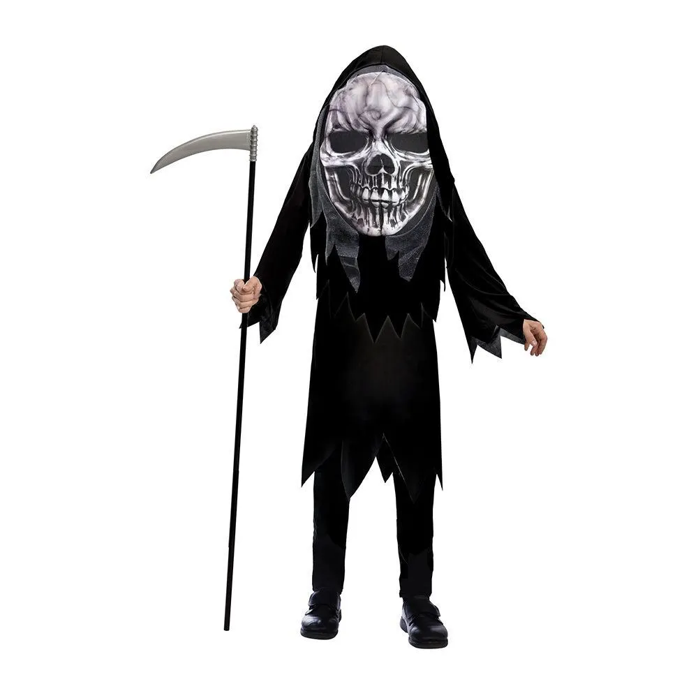 AMSCAN Costume Grim Reaper Big Head 4-6 Years 1 AMSCAN Costume Grim Reaper Big Head 4-6 Years